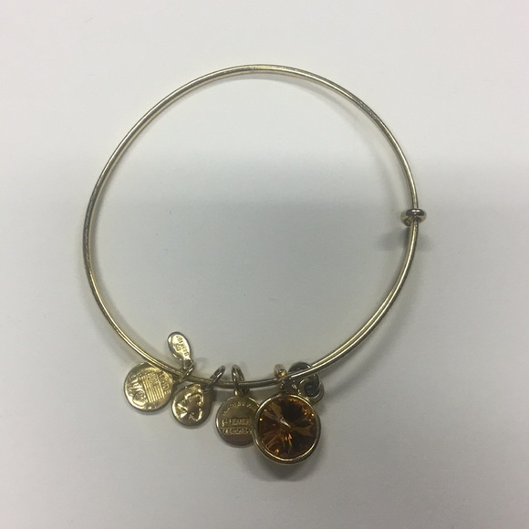 Alex and Ani birthstone authentic topaz bracelet - Picture 3 of 3